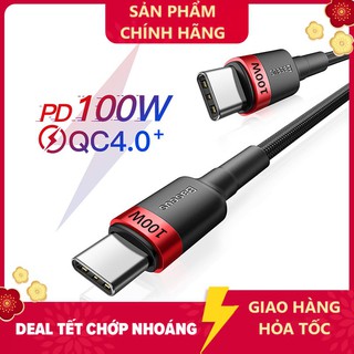 [ PD 100W ] Cáp sạc nhanh Baseus cổng Type-C PD 100W / 60W - Hàng chính hãng - Typec to type C 60w sạc nhanh PD