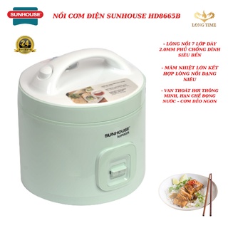 NỒI CƠM ĐIỆN SUNHOUSE MAMA SHD8665B , dung tích 1.8L , nấu nhanh hơn, cơm chín đều , an toàn cho sức khỏe