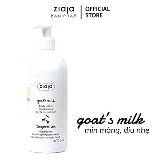 Sữa dưỡng thể Ziaja goat's milk body lotion moisturising chiết xuất từ Sữa Dê 400ml