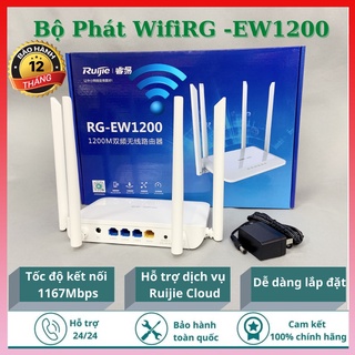 Bộ phát Router Wifi Mesh RUIJIE RG-EW1200 AC1200 Dual-band, chế độ Reapeater, Router, Mesh - Hàng chính hãng- BH 1 năm