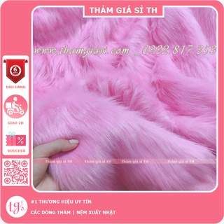 Thảm lông chụp hình , trang trí màu hồng [ nhiều loại màu hồng] [nhiều kích thước]