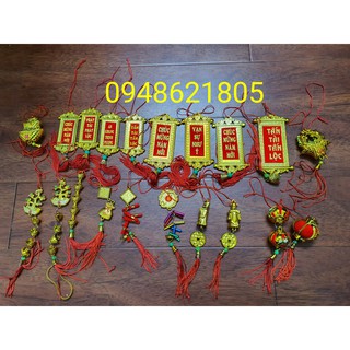 [sỉ-lẻ] Bộ 20 khánh,liễn trang trí treo cây đào, cây mai ngày tết