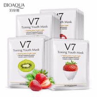 COMBO 10 miếng Mặt nạ dưỡng da V7 Toning Youth Mask Bioaqua