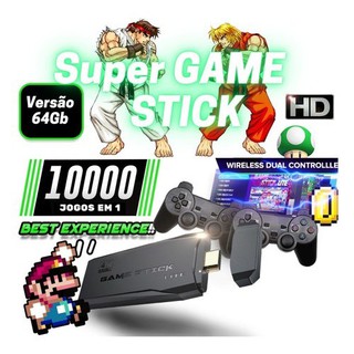 10000 GamesMÁY CHƠI GAME STICK 4K HDMI VỚI 3500 GAME PS1 - FC compact - Gameboy - Nintendo + Tặng 10 Khẩu Trang Y Tế