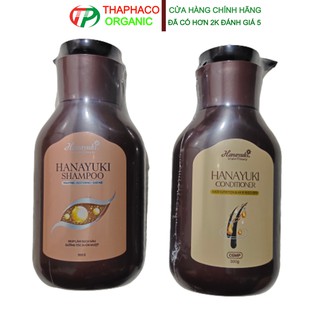 Combo Dầu gội Hanayuki Shampoo 300g - Dầu xả Hanayuki Conditioner Chai 300gr Date 2023