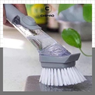 Chổi Cọ Rửa 4Trong 1 Xịt Chà Vết Bẩn Nhà Bếp Nhà Tắm Bàn Chải Nhựa Chà Sàn Nước Nồi Thau Có Ngăn CHIPAO STORE