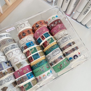 (random mẫu) WASHI TAPE HỌA TIẾT HOẠT HÌNH VÀ SNOOPY DỄ THƯƠNG (ảnh thật) - Tiệm nhà Chun