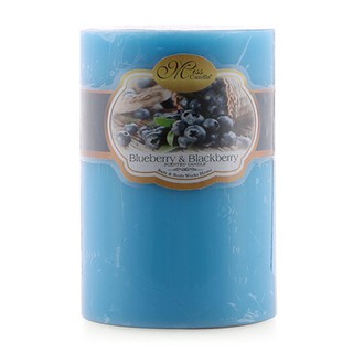 Nến thơm trụ tròn D7H10 Miss Candle FTRAMART MIC0260 (Xanh biển, hương quả việt quất)