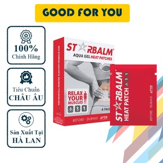 Miếng Dán Nhiệt Starbalm Aqua Gel Heat Patch - Hộp 4 Miếng - Hà Lan