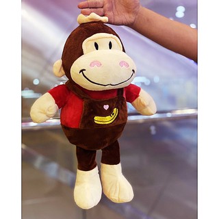 GẤU BÔNG KHỈ MẶC ÁO YẾM (40CM) GB330