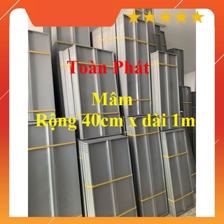 Mâm sắt V lỗ ( 40x100cm) màu xám ghi
