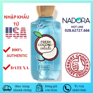 Sữa Tắm Bath And Body Works - Fresh Coconut Colada Shower Gel (295ml)