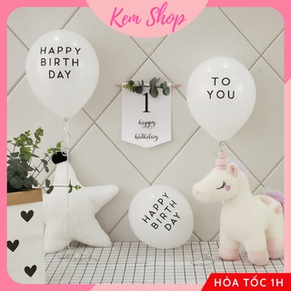Bóng Tròn In Chữ HAPPY BIRTHDAY TO YOU Phong Cách Hàn Quốc Trang Trí Sinh Nhật - K114