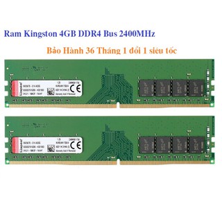 Ram Kingston 4GB DDR4 2400MHz Dùng Cho Máy Tính Để Bàn PC Desktop