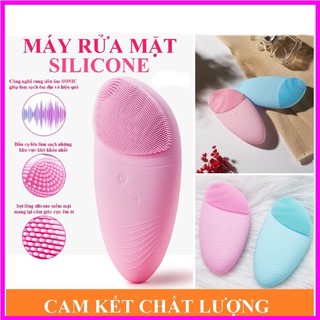 Máy Rửa Mặt Silicon Rung Siêu Âm UltraSONIC | 3 MÀU Hồng/Xanh lá/Xanh dương