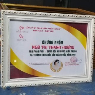 Khung bằng khen treo tường giá rẻ. Kt 21x30
