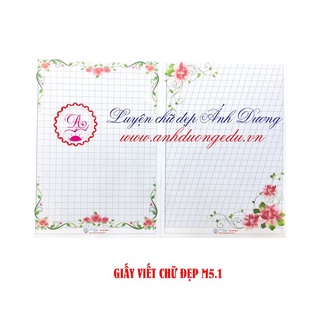[Mã LIFEBOOK2 giảm 10% đơn 0Đ] Giấy luyện chữ đẹp ánh dương M5.1(mặt ô li đứng/ mặt đường kẻ nghiêng )