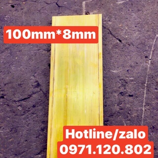 Đồng vàng thanh bản 100mm*8mm dài 80cm