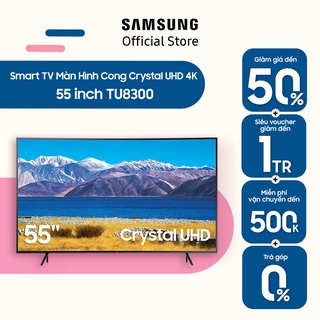 [Mã ELBAU7 giảm 7% đơn 5TR] Smart Tivi Samsung Màn Hình Cong Crystal UHD 4K 55 inch UA55TU8300KXXV - Miễn phí lắp đặt