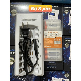 Bộ pin sạc KTV xịn 8 viên dung lượng pin 3200 mAh sạc 1 lần dùng 1 tuần [ Tặng kèm bộ sạc pin ]
