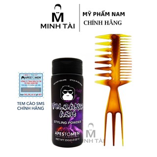 Bột Tạo Phồng Tóc APESTOMEN Volcanic Ash Styling Powder - 25g Hàng Chính Hãng + Lược Chải Tóc Texture