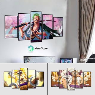 Tranh One Piece Treo Tường, Có Khung Composite Gỗ MDF