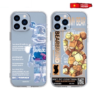 Ốp lưng iphone 6, 6s plus, 7 8 Plus, X, XS, XR, XSMAX, 11, 12, 13 PROMAX TRONG SUỐT BEARBRICK 452 PKVN