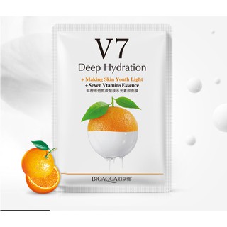 Mặt nạ giấy dưỡng da mụn cấp ẩm thải độc V7 Toning Youth Mask Bioaqua