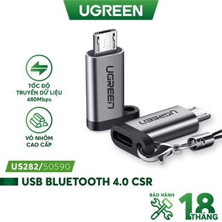 Đầu chuyển cổng Type C sang cổng Micro USB dài 2,5cm UGREEN US282 50590 vỏ nhôm