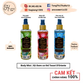 [Hàng công ty - Đủ bill] Xịt thơm dưỡng ẩm cơ thể (Body mist) Tesori d'Oriente