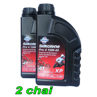2 Chai Nhớt Fuchs Sikolense 10W40 Nhập Khẩu Cho Xe Số Và Côn Tay Thể Thao