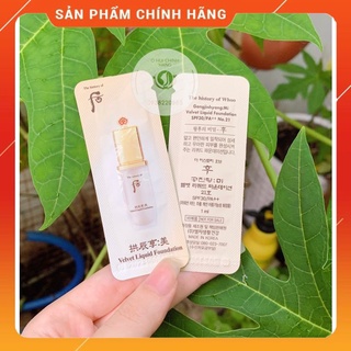 Combo 10 gói kem nền Velvet Lipuid Foundation Whoo 1ml