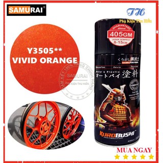 Sơn Xịt Samurai Màu Cam Rực - Mã Y3505