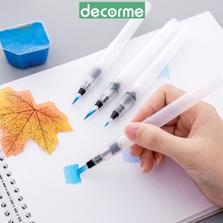 Bút Cọ lông mềm Vẽ màu nước trong suốt DecorMe Cọ vẽ trong suốt nhiều cỡ tiện lợi