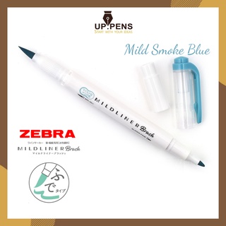 Bút lông cọ hai đầu Zebra Mildliner Double-Sided Highlighter Brush - Brush/ Extra Fine - Mild Smoke Blue