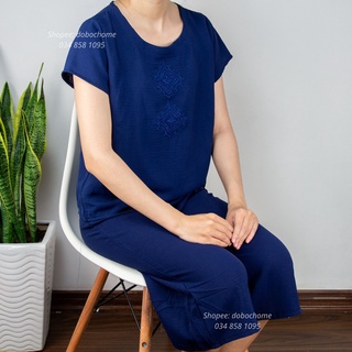 Bộ Đồ Trung Niên Mùa Hè, Đồ Bộ Đũi Trung Niên, Đồ Bộ Trung Niên Vải Đũi Quần Lửng