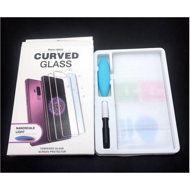 Cường lực full keo nước uv NOTE 8 NOTE 9 S8 S8 Plus S9 S9 Plus Note 7 Note FE
