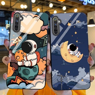 Ốp Lưng REALME 6, 6 PRO Ốp kính bóng cao cấp Phi Hành Gia