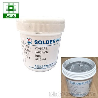 Kem thiếc hàn dán 63/37 lọ 500gr