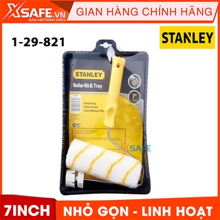 Lăn sơn STANLEY 1-29-821 7 inch Con lăn sơn nước  khay đựng sơn tiện dụng, tay cầm nhựa thoải mái, vải bông mềm thấm sơn