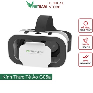 Kính 3D VR thực tế ảo Vinetteam G05A cho iphone, android từ 4.5 - 5.5 inch cao cấp (trắng nhỏ xinh) -3240