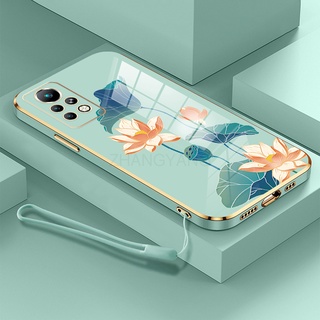 ốp lưng infinix note 11 pro ốp điện thoại infinix note 11 pro Ốp Điện Thoại TPU Dẻo Mạ Màu Họa Tiết Hoa Sen Sang Trọng