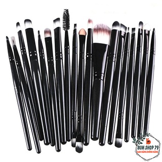 Bộ cọ trang điểm cá nhân cao cấp 20 cây sang trọng, Bộ cọ makeup chuyên nghiệp 20 cây