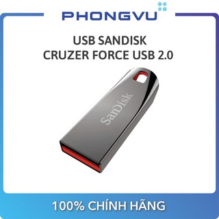 USB Sandisk Cruzer Force USB 2.0 (SDCZ71-B35) (16GB/32GB) - Bảo hành 60 tháng