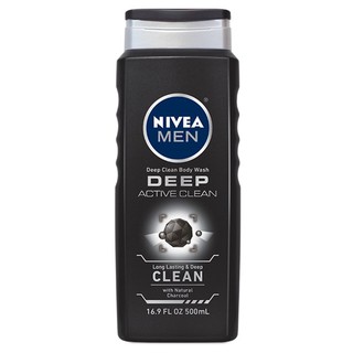 Sữa tắm cho nam giới NIVEA Men DEEP Active Clean Natural Charcoal Body Wash 500ml (Mỹ)