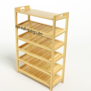 Kệ giầy dép 73 cm, 6 tầng có ván trên