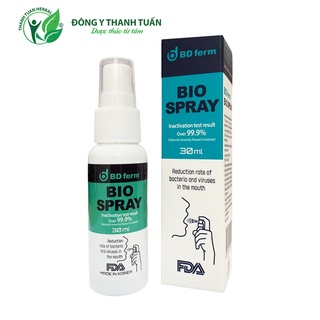 [Chạy SL, RẺ vô địch] Xịt Họng Sinh Học BD Ferm Bio Spray 30ml Hàn Quốc - Lá Chắn Bảo Vệ Sức Khỏe