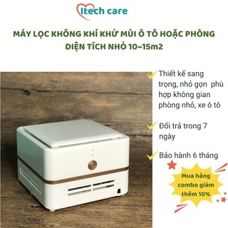 Máy lọc không khí mini để bàn khử mùi phòng ngủ, xe ô tô, nhà vệ sinh cực kỳ hiệu quả có bảo hành tại Shop Itechcare