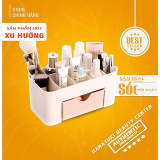 Mua 2 tặng 1- Khay kệ đựng đồ mỹ phẩm đa năng - Khay kệ mini để bàn 1 ngăn kéo
