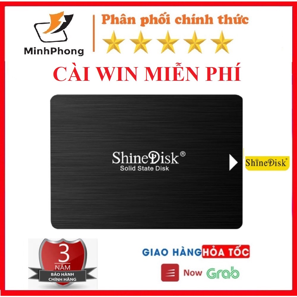 Ổ cứng SSD Shinedisk 120GB, 128GB, 240GB, 250GB, 256GB, 480GB chuẩn SATA3 6Gbps - Bảo hành 3 năm.